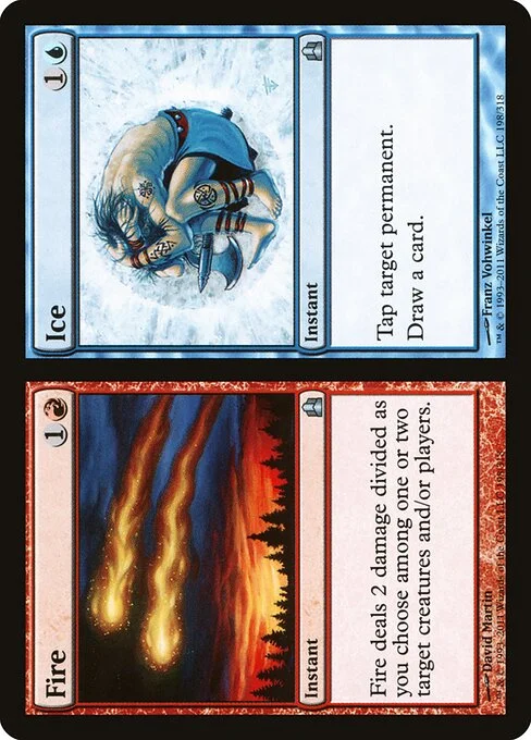 Fire // Ice, carta Magic di tipo Instant // Instant illustrata da David Martin & Franz Vohwinkel