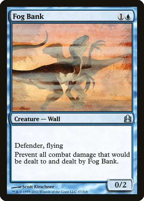 Fog Bank, carta Magic di tipo Creature — Wall illustrata da Scott Kirschner