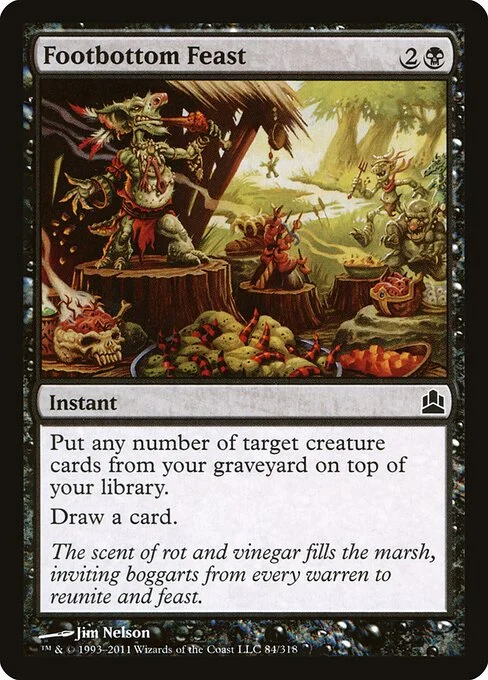 Footbottom Feast, carta Magic di tipo Instant illustrata da Jim Nelson
