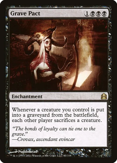 Grave Pact, carta Magic di tipo Enchantment illustrata da Puddnhead