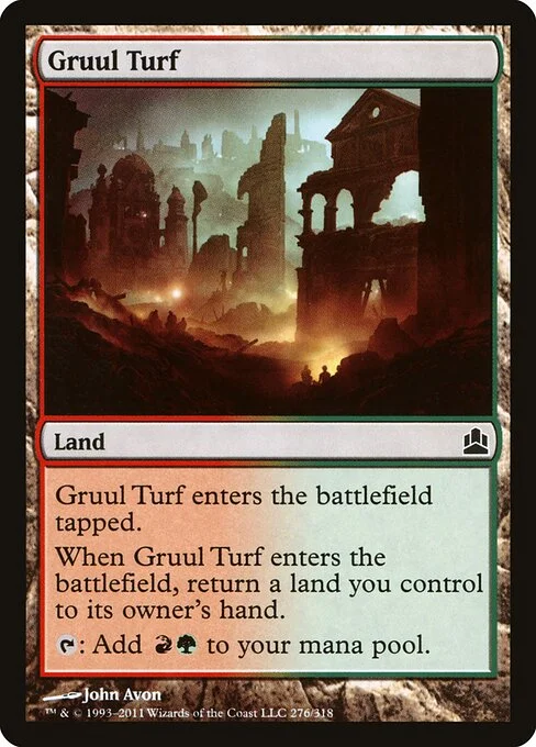 Gruul Turf, carta Magic di tipo Land illustrata da John Avon