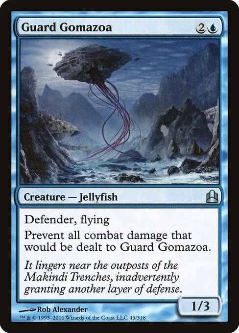 Guard Gomazoa, carta Magic di tipo Creature — Jellyfish illustrata da Rob Alexander