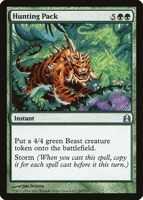 Hunting Pack, carta Magic di tipo Instant illustrata da Jim Nelson