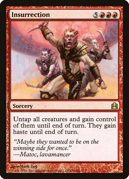 Insurrection, carta Magic di tipo Sorcery illustrata da Mark Zug