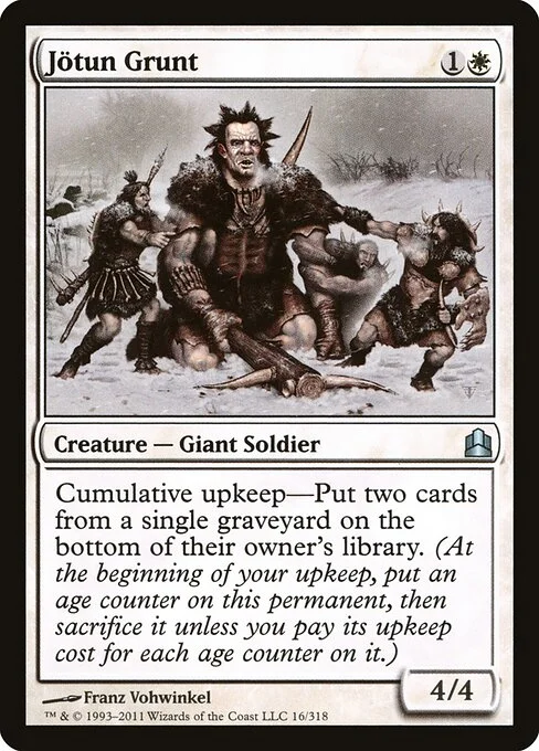 Jötun Grunt, carta Magic di tipo Creature — Giant Soldier illustrata da Franz Vohwinkel