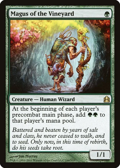 Magus of the Vineyard, carta Magic di tipo Creature — Human Wizard illustrata da Jim Murray