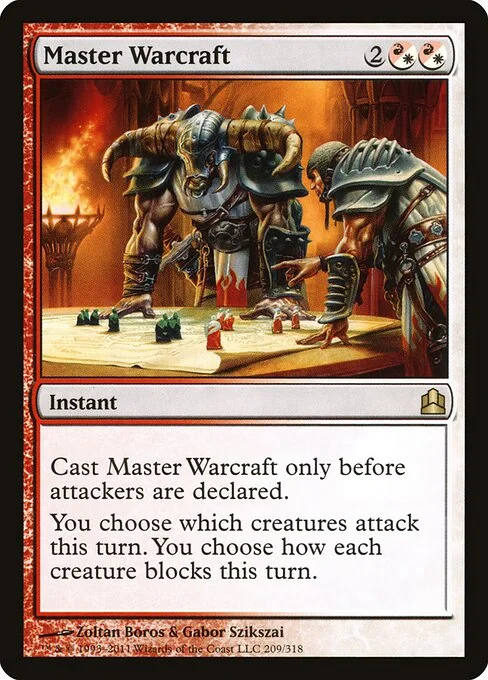 Master Warcraft, carta Magic di tipo Instant illustrata da Zoltan Boros & Gabor Szikszai
