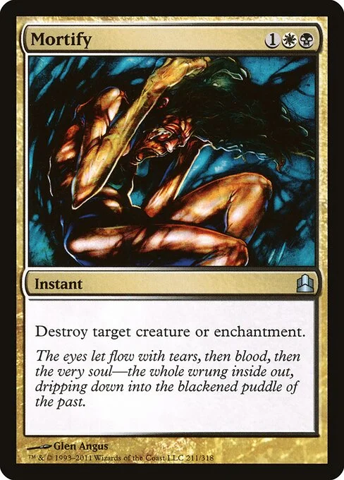 Mortify, carta Magic di tipo Instant illustrata da Glen Angus