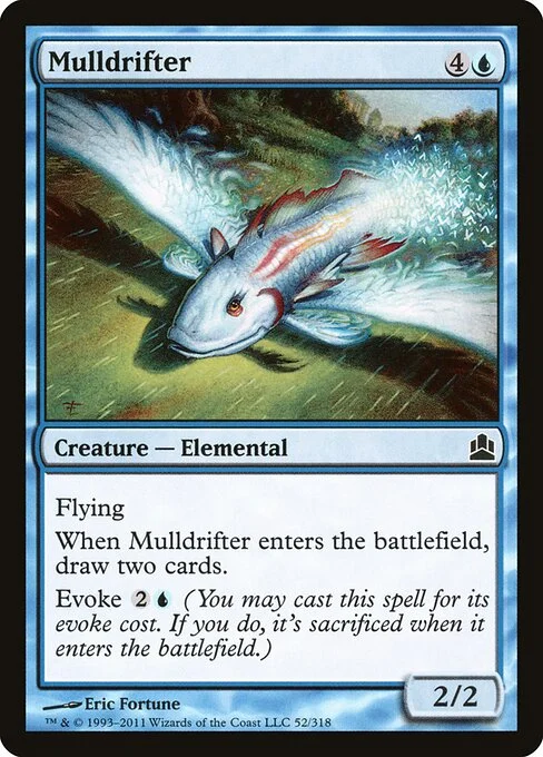 Mulldrifter, carta Magic di tipo Creature — Elemental illustrata da Eric Fortune