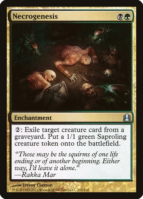 Necrogenesis, carta Magic di tipo Enchantment illustrata da Trevor Claxton