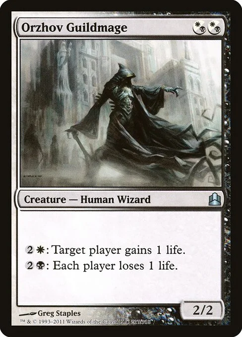 Orzhov Guildmage, carta Magic di tipo Creature — Human Wizard illustrata da Greg Staples