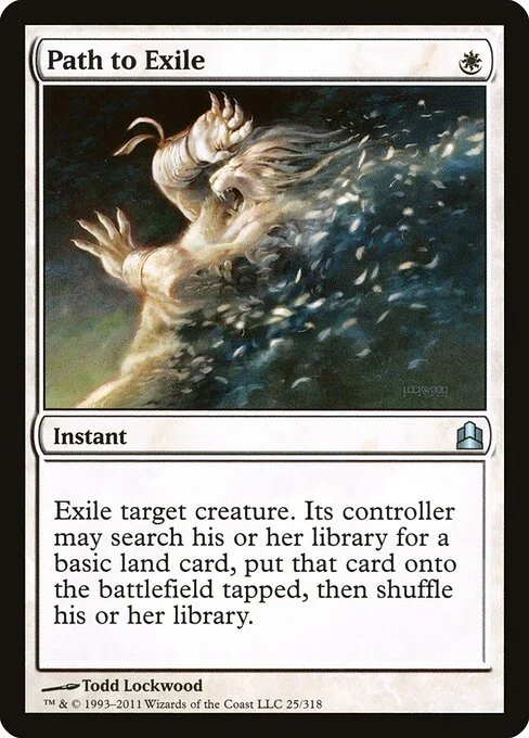 Path to Exile, carta Magic di tipo Instant illustrata da Todd Lockwood