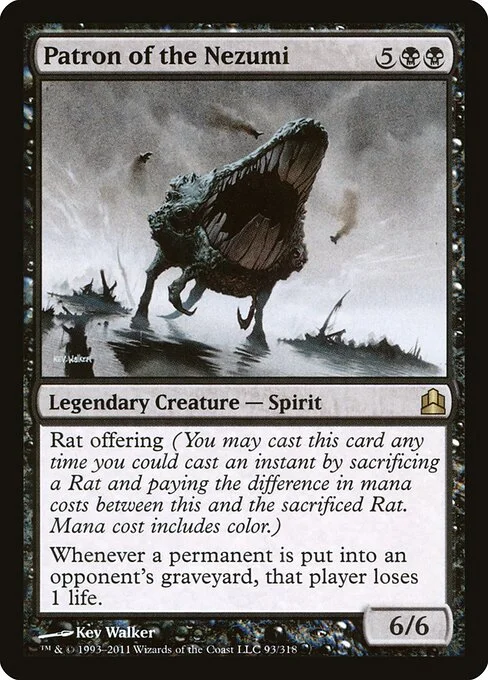 Patron of the Nezumi, carta Magic di tipo Legendary Creature — Spirit illustrata da Kev Walker