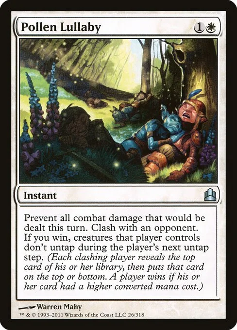 Pollen Lullaby, carta Magic di tipo Instant illustrata da Warren Mahy