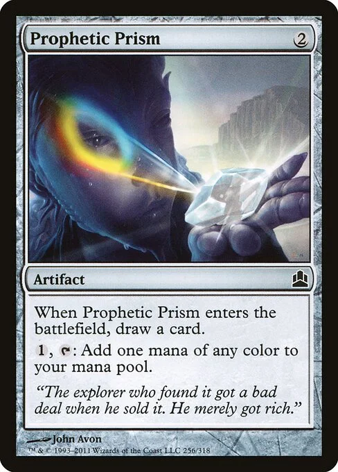 Prophetic Prism, carta Magic di tipo Artifact illustrata da John Avon