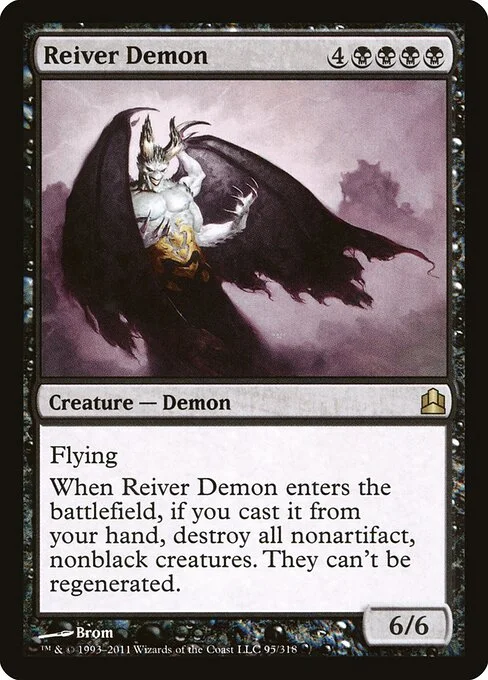 Reiver Demon, carta Magic di tipo Creature — Demon illustrata da Brom