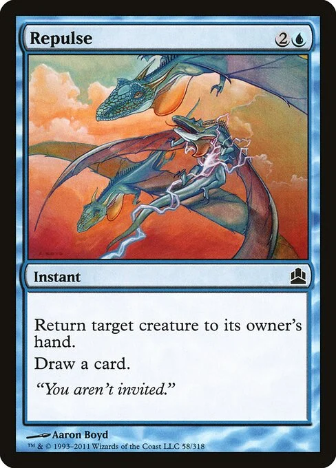 Repulse, carta Magic di tipo Instant illustrata da Aaron Boyd