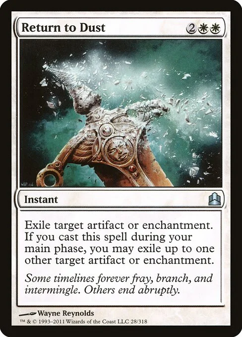 Return to Dust, carta Magic di tipo Instant illustrata da Wayne Reynolds