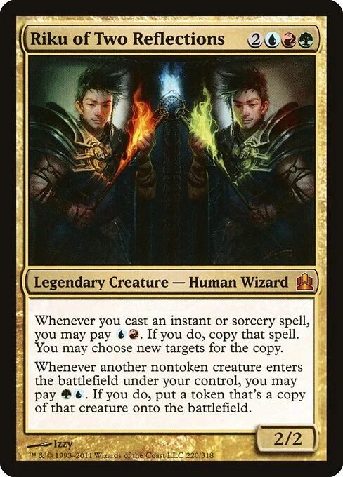 Riku of Two Reflections, carta Magic di tipo Legendary Creature — Human Wizard illustrata da Izzy