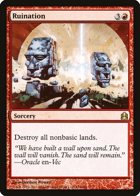 Ruination, carta Magic di tipo Sorcery illustrata da Dermot Power