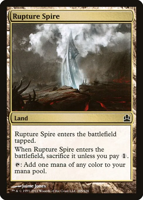 Rupture Spire, carta Magic di tipo Land illustrata da Jaime Jones