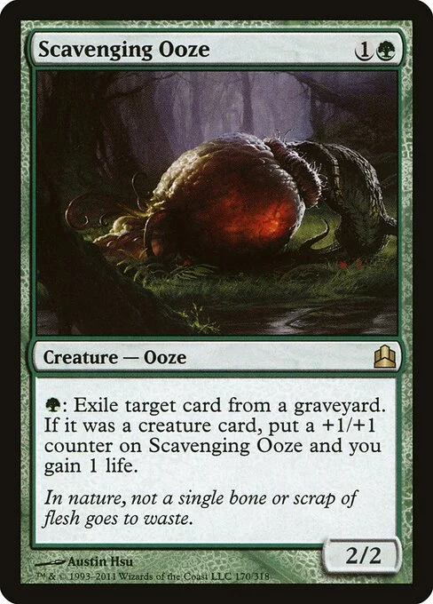 Scavenging Ooze, carta Magic di tipo Creature — Ooze illustrata da Austin Hsu
