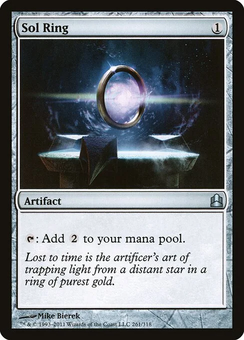 Sol Ring, carta Magic di tipo Artifact illustrata da Mike Bierek