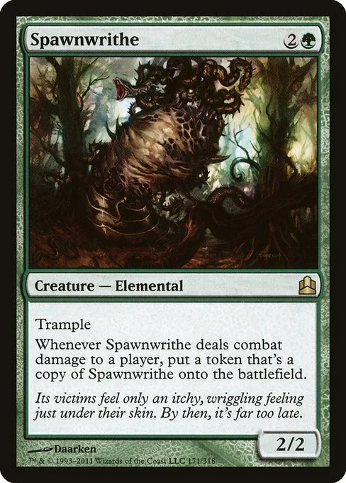Spawnwrithe, carta Magic di tipo Creature — Elemental illustrata da Daarken