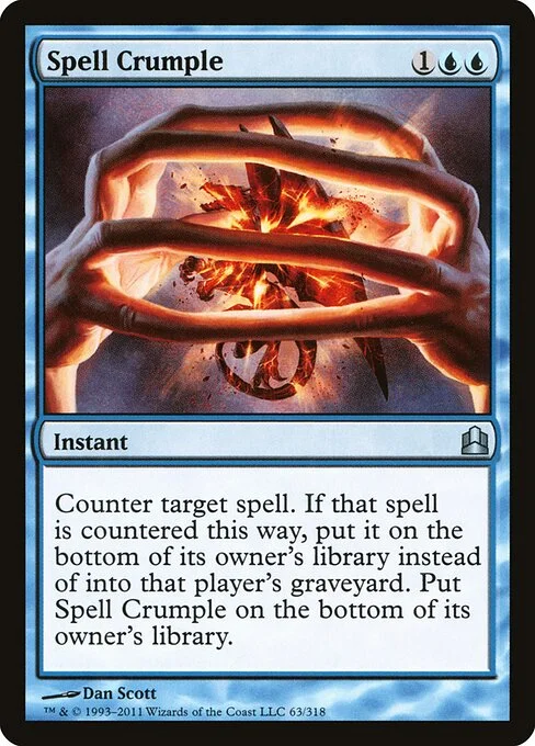 Spell Crumple, carta Magic di tipo Instant illustrata da Dan Murayama Scott