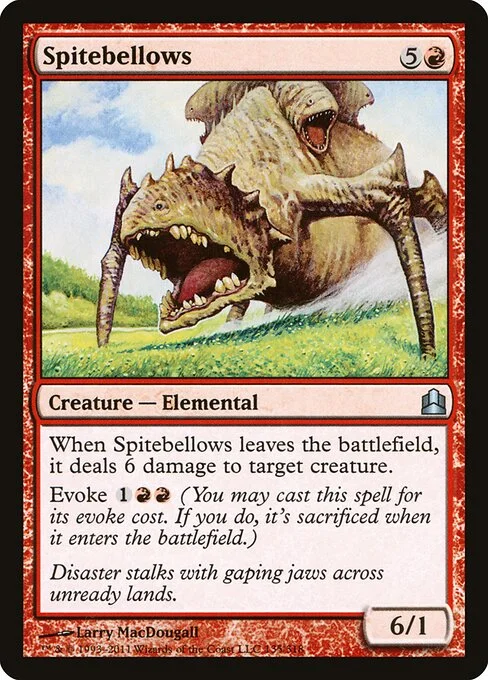 Spitebellows, carta Magic di tipo Creature — Elemental illustrata da Larry MacDougall