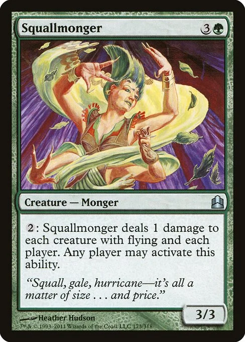 Squallmonger, carta Magic di tipo Creature — Monger illustrata da Heather Hudson