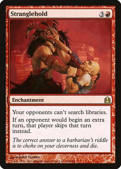Stranglehold, carta Magic di tipo Enchantment illustrata da John Stanko