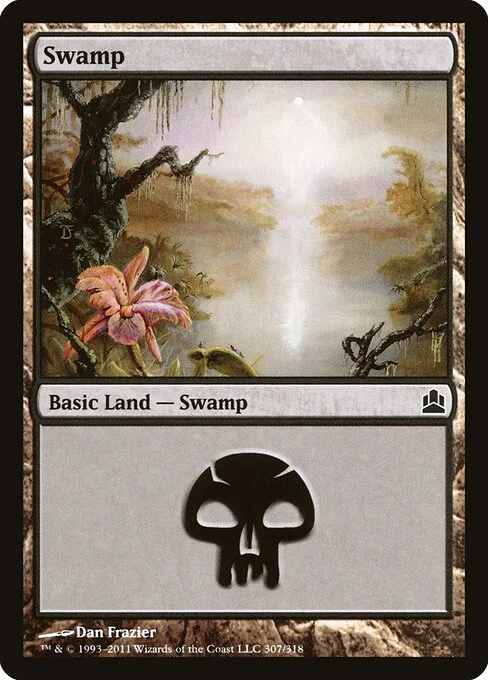 Swamp, carta Magic di tipo Basic Land — Swamp illustrata da Dan Frazier