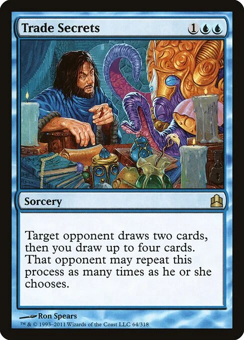 Trade Secrets, carta Magic di tipo Sorcery illustrata da Ron Spears