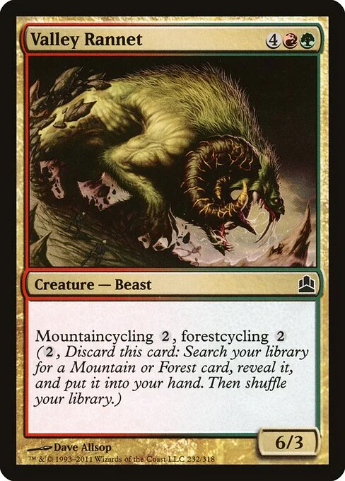 Valley Rannet, carta Magic di tipo Creature — Beast illustrata da Dave Allsop