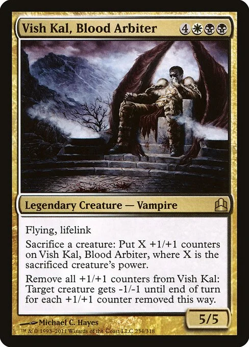 Vish Kal, Blood Arbiter, carta Magic di tipo Legendary Creature — Vampire illustrata da Michael C. Hayes