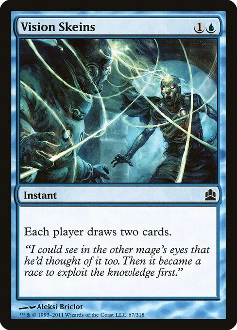 Vision Skeins, carta Magic di tipo Instant illustrata da Aleksi Briclot