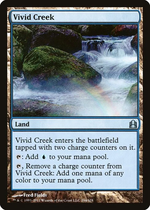 Vivid Creek, carta Magic di tipo Land illustrata da Fred Fields