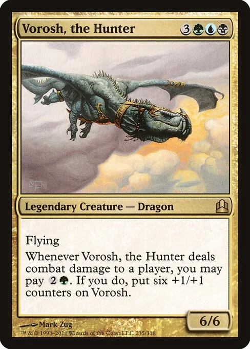 Vorosh, the Hunter, carta Magic di tipo Legendary Creature — Dragon illustrata da Mark Zug
