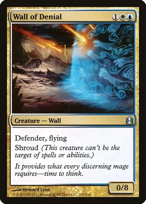 Wall of Denial, carta Magic di tipo Creature — Wall illustrata da Howard Lyon