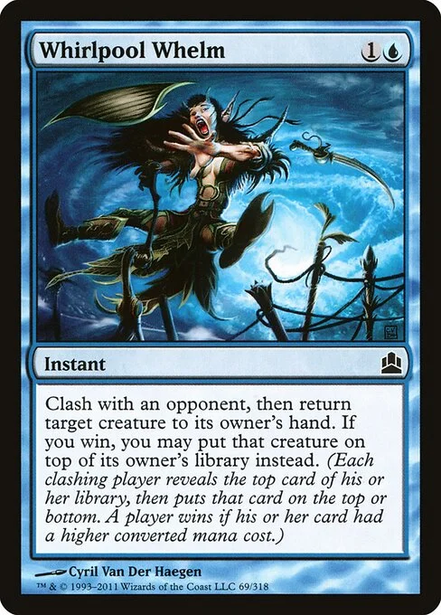 Whirlpool Whelm, carta Magic di tipo Instant illustrata da Cyril Van Der Haegen