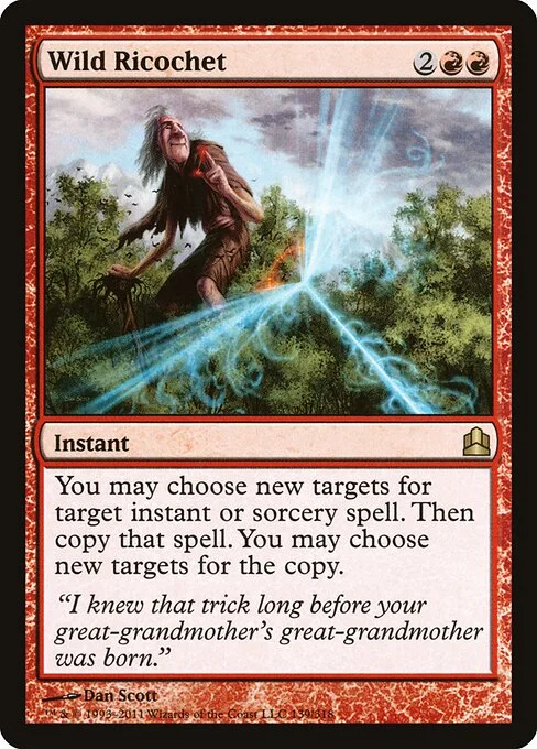 Wild Ricochet, carta Magic di tipo Instant illustrata da Dan Murayama Scott