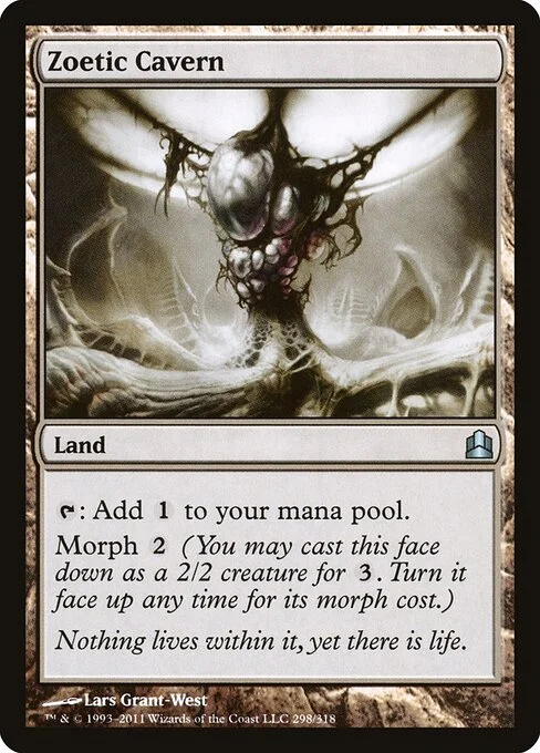 Zoetic Cavern, carta Magic di tipo Land illustrata da Lars Grant-West