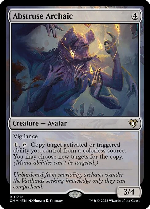 Abstruse Archaic, carta Magic di tipo Creature — Avatar illustrata da Hristo D. Chukov