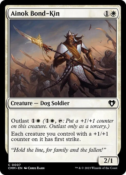 Ainok Bond-Kin, carta Magic di tipo Creature — Dog Soldier illustrata da Chris Rahn