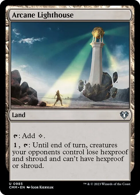 Arcane Lighthouse, carta Magic di tipo Land illustrata da Igor Kieryluk