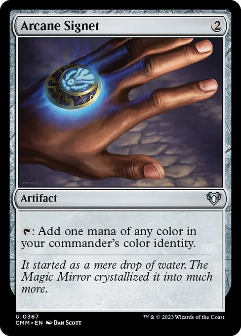 Arcane Signet, carta Magic di tipo Artifact illustrata da Dan Murayama Scott