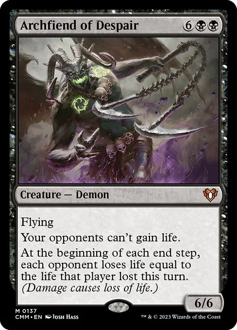 Archfiend of Despair, carta Magic di tipo Creature — Demon illustrata da Josh Hass