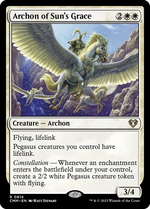 Archon of Sun's Grace, carta Magic di tipo Creature — Archon illustrata da Matt Stewart