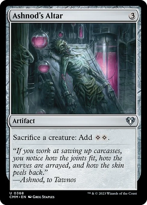 Ashnod's Altar, carta Magic di tipo Artifact illustrata da Greg Staples